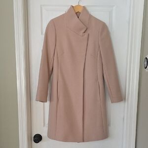Reiss Women's Blush /Light Camel Wool Coat